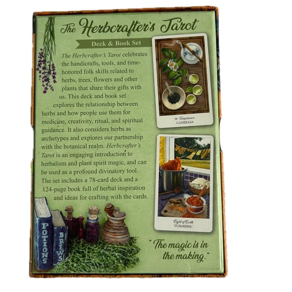 The Herbcrafter's Tarot 2019 Latisha Guthrie US Games 78 Card Deck & Book Set - Picture 2 of 11